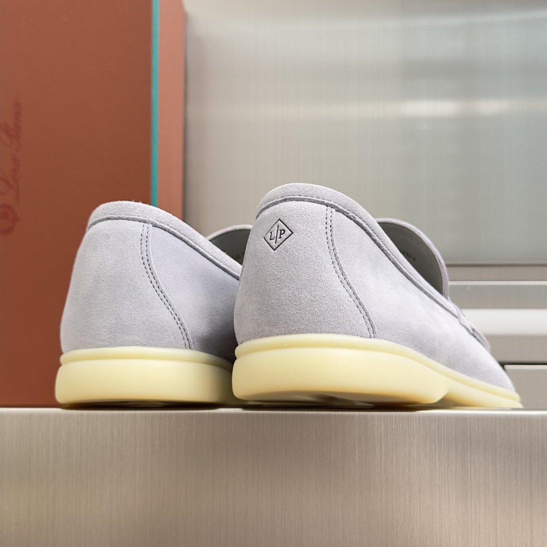 顶级版本：男款Loro Piana 诺悠翩雅 Summer Walk系列 LP 老钱风 休闲 平底 乐福