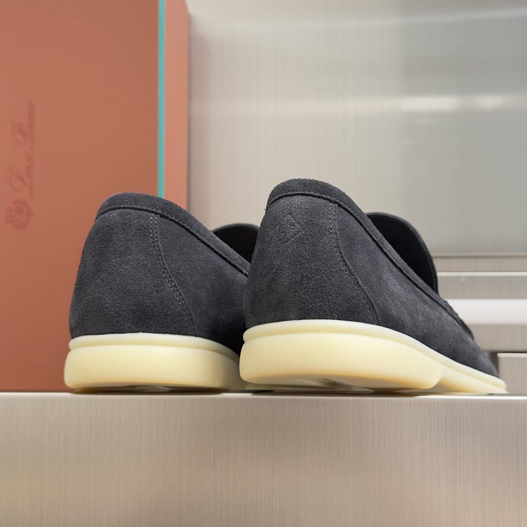 顶级版本：男款Loro Piana 诺悠翩雅 Summer Walk系列 LP 老钱风 休闲 平底 乐福