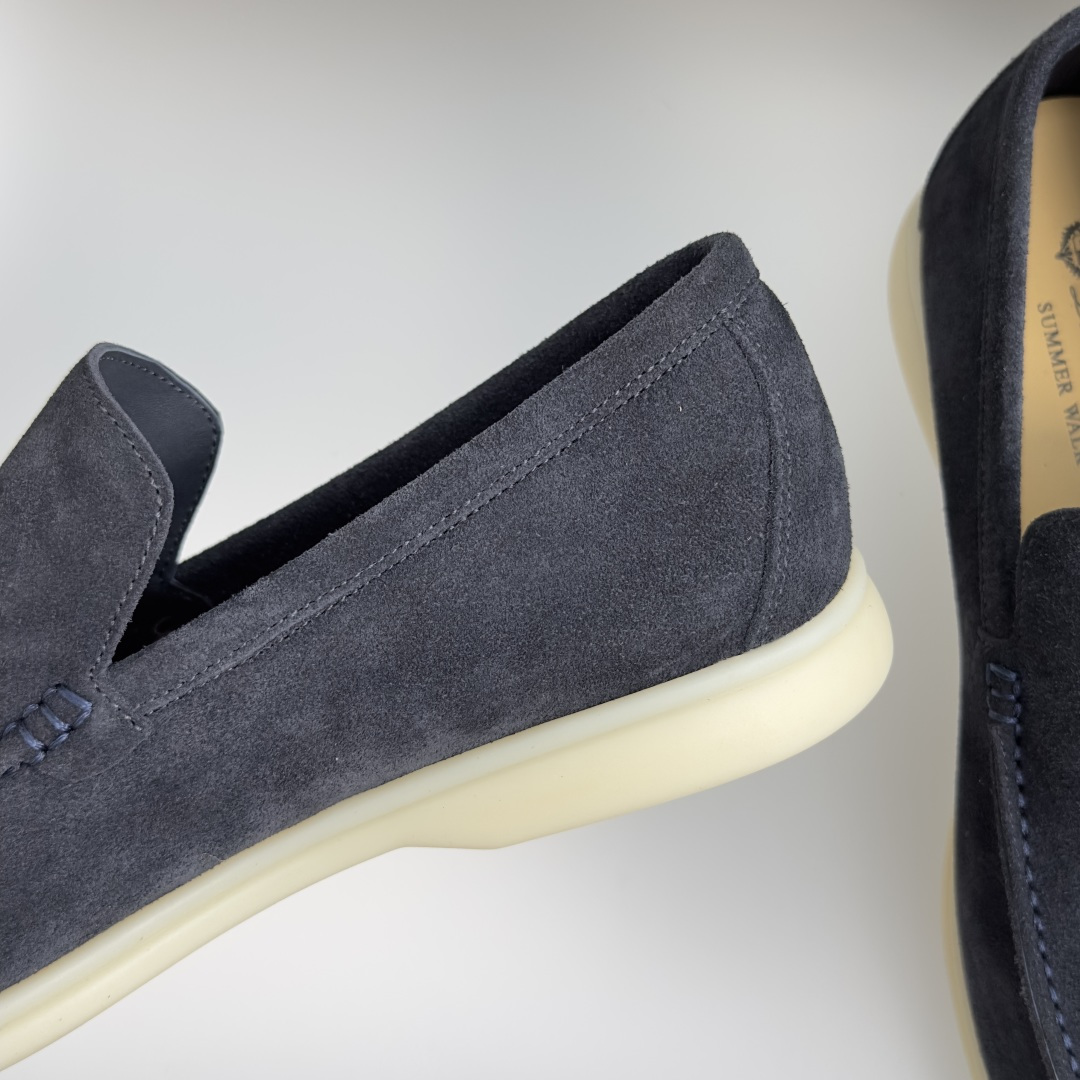 顶级版本：男款Loro Piana 诺悠翩雅 Summer Walk系列 LP 老钱风 休闲 平底 乐福