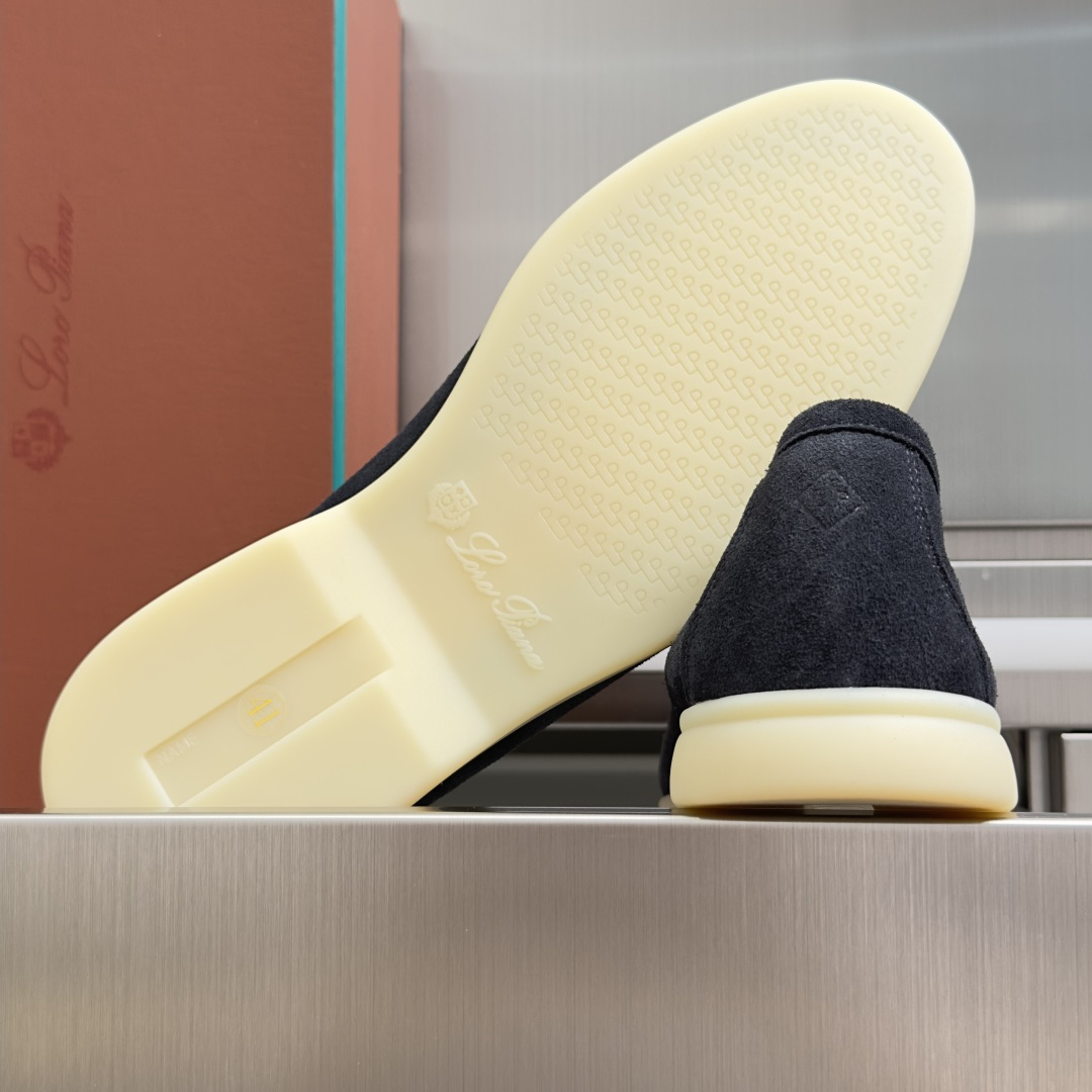 顶级版本：男款Loro Piana 诺悠翩雅 Summer Walk系列 LP 老钱风 休闲 平底 乐福