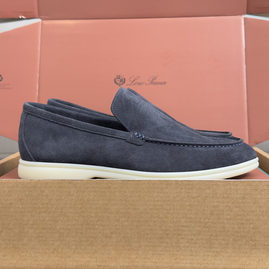 顶级版本：男款Loro Piana 诺悠翩雅 Summer Walk系列 LP 老钱风 休闲 平底 乐福