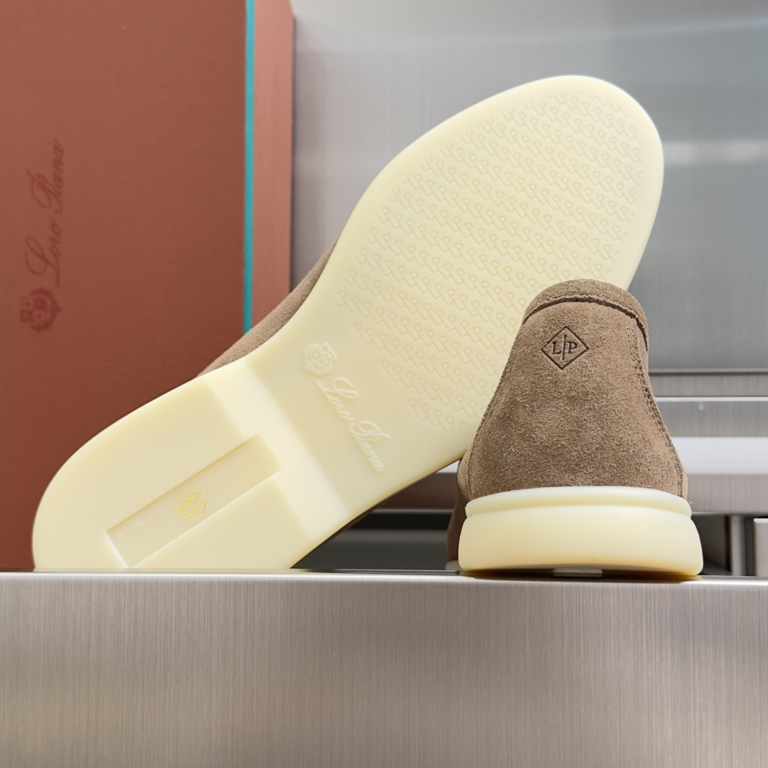 顶级版本：男款Loro Piana 诺悠翩雅 Summer Walk系列 LP 老钱风 休闲 平底 乐福