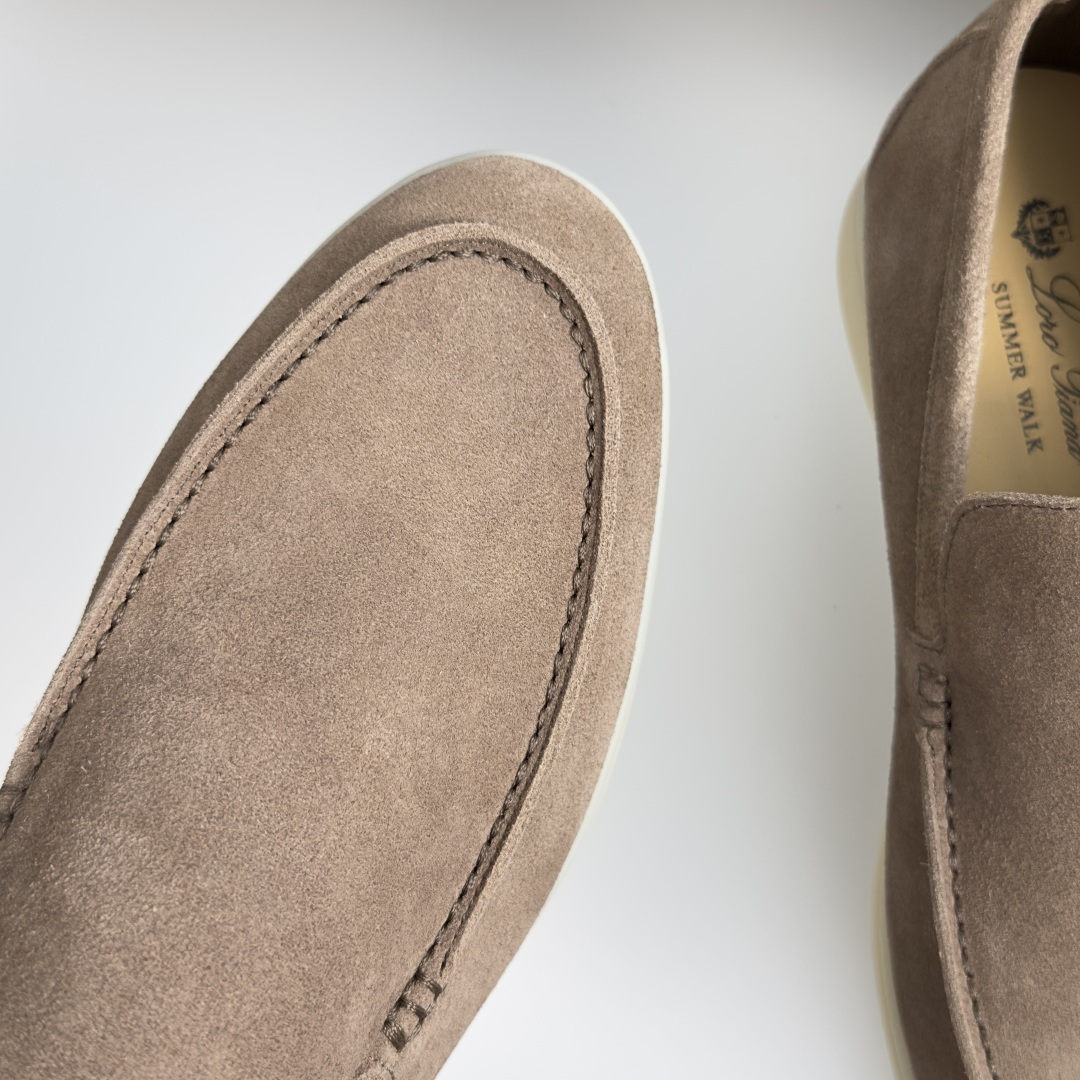 顶级版本：男款Loro Piana 诺悠翩雅 Summer Walk系列 LP 老钱风 休闲 平底 乐福