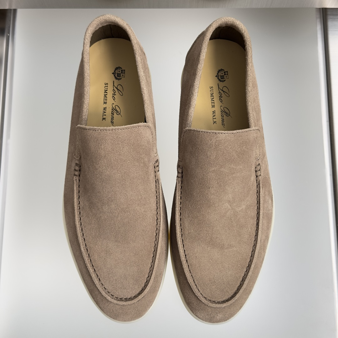 顶级版本：男款Loro Piana 诺悠翩雅 Summer Walk系列 LP 老钱风 休闲 平底 乐福
