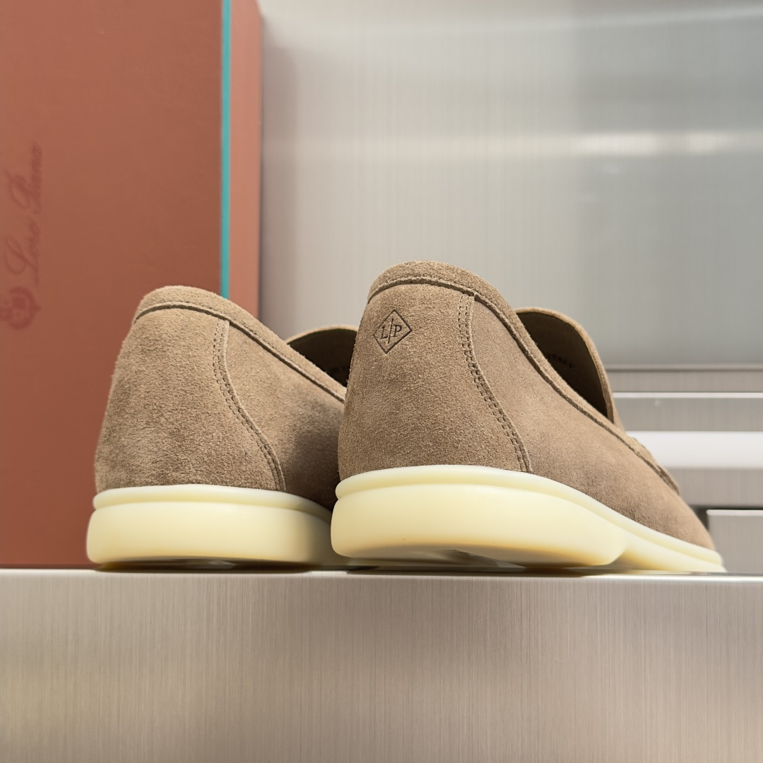 顶级版本：男款Loro Piana 诺悠翩雅 Summer Walk系列 LP 老钱风 休闲 平底 乐福