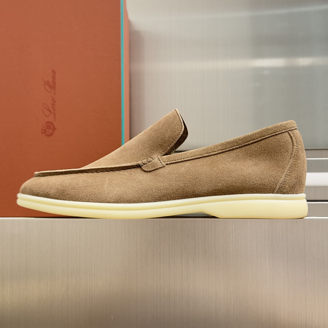 顶级版本：男款Loro Piana 诺悠翩雅 Summer Walk系列 LP 老钱风 休闲 平底 乐福