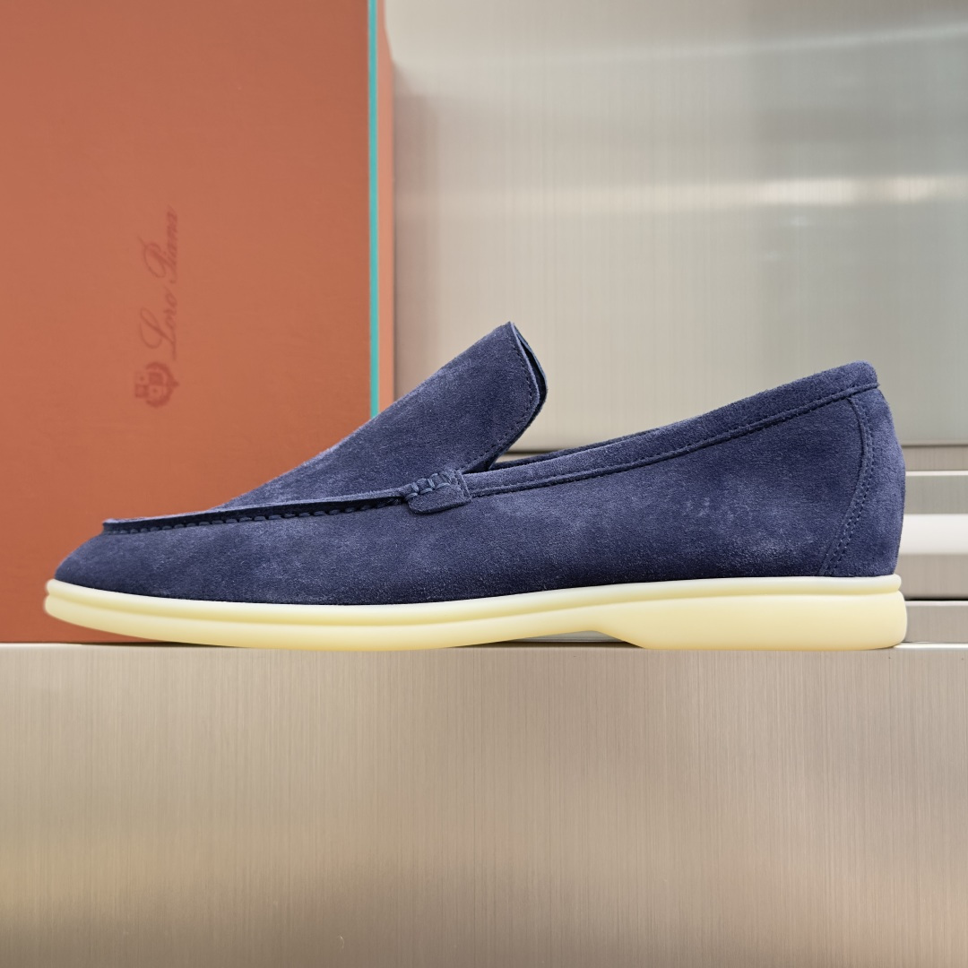 顶级版本：男款Loro Piana 诺悠翩雅 Summer Walk系列 LP 老钱风 休闲 平底 乐福