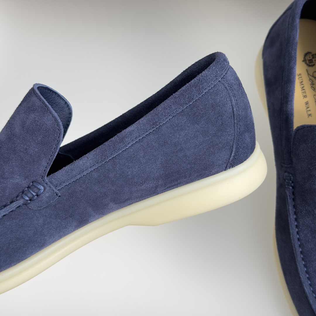 顶级版本：男款Loro Piana 诺悠翩雅 Summer Walk系列 LP 老钱风 休闲 平底 乐福