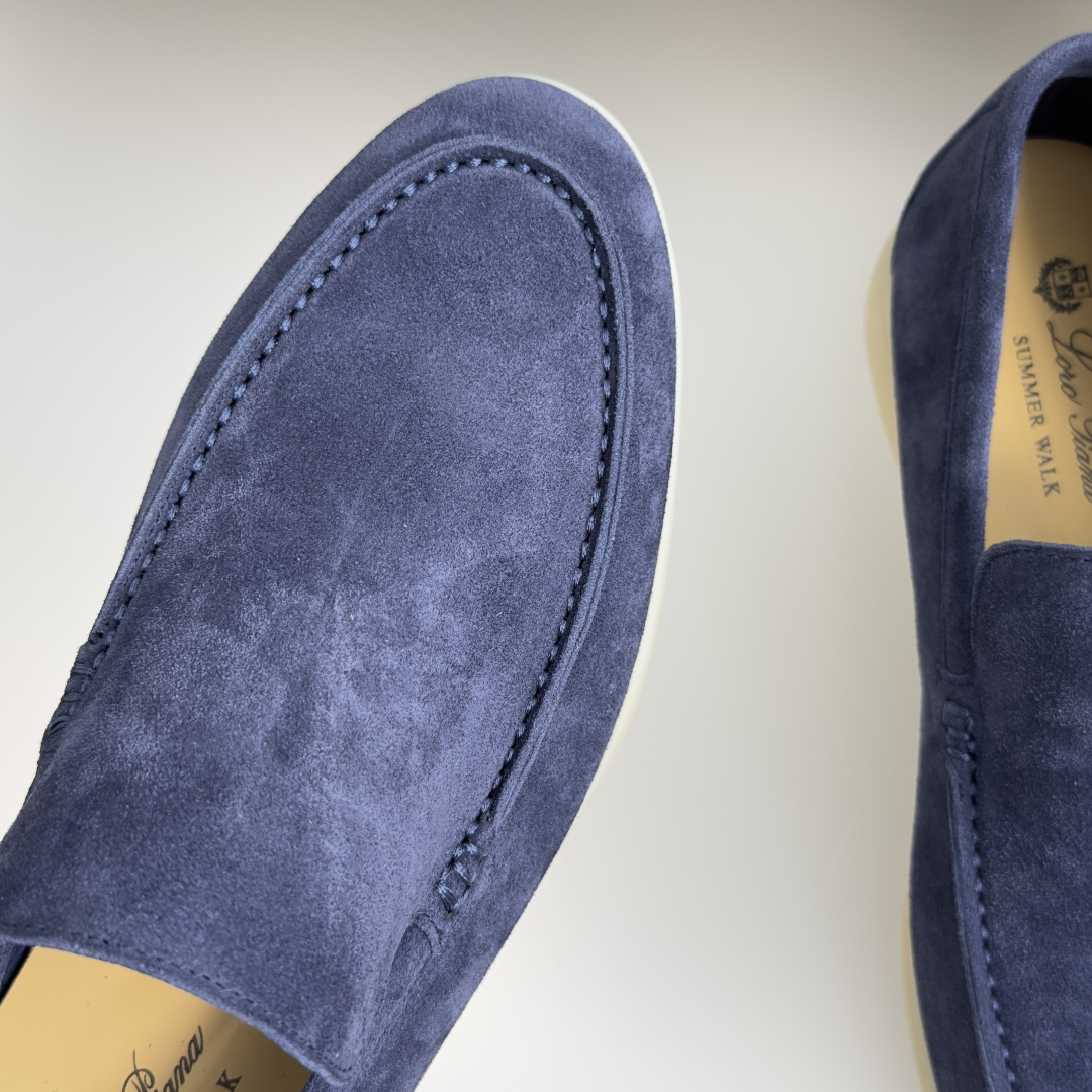 顶级版本：男款Loro Piana 诺悠翩雅 Summer Walk系列 LP 老钱风 休闲 平底 乐福
