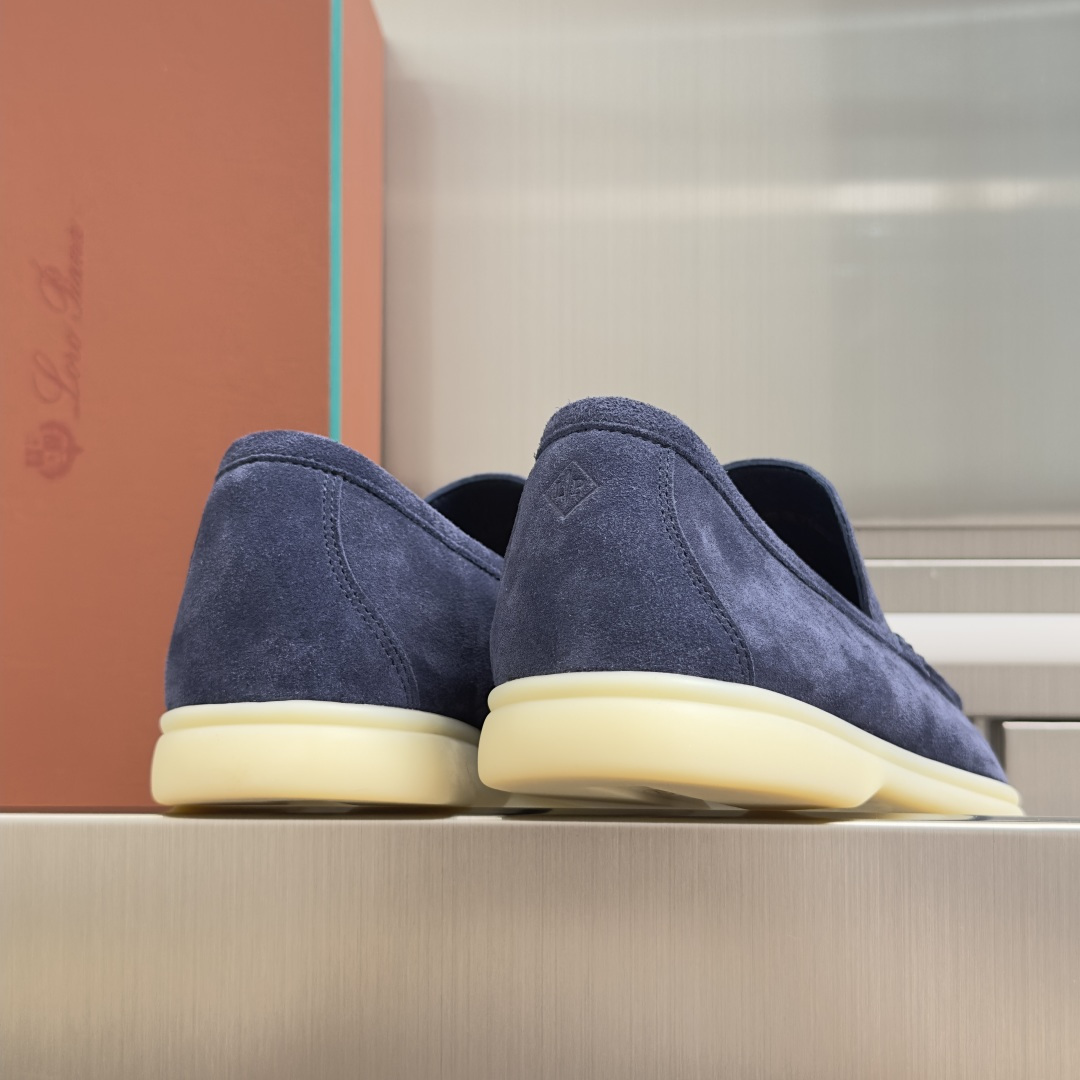 顶级版本：男款Loro Piana 诺悠翩雅 Summer Walk系列 LP 老钱风 休闲 平底 乐福