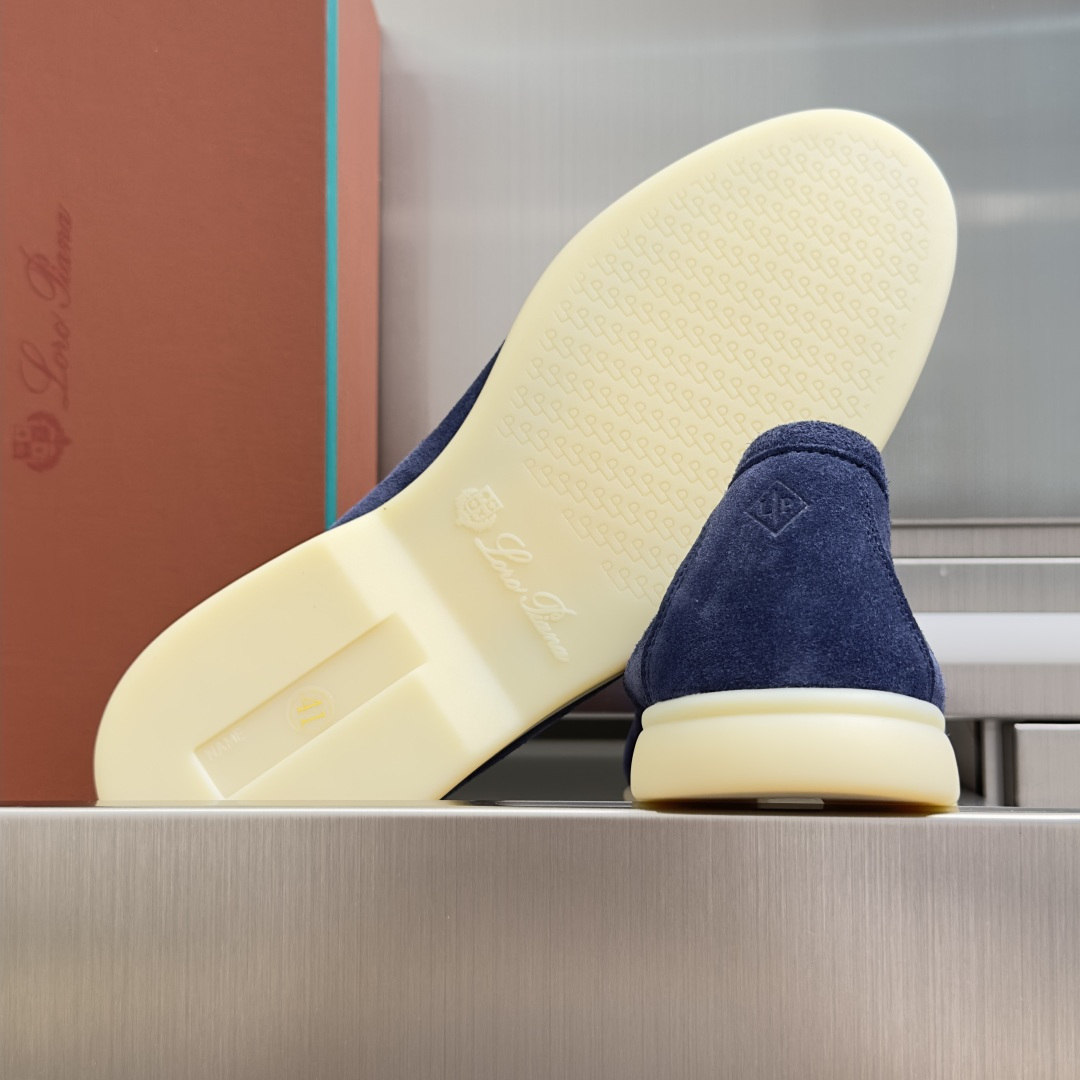 顶级版本：男款Loro Piana 诺悠翩雅 Summer Walk系列 LP 老钱风 休闲 平底 乐福