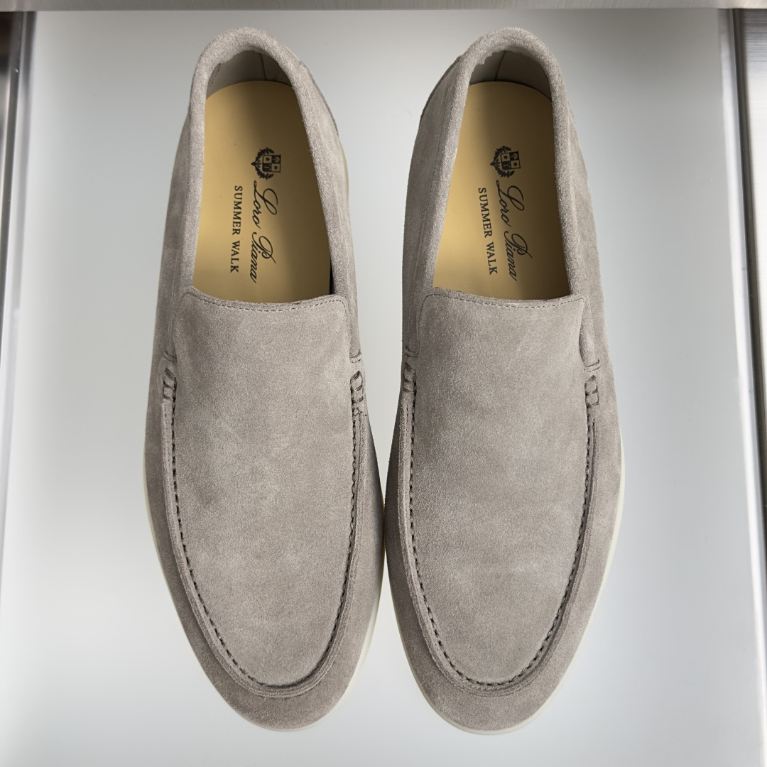 顶级版本：男款Loro Piana 诺悠翩雅 Summer Walk系列 LP 老钱风 休闲 平底 乐福