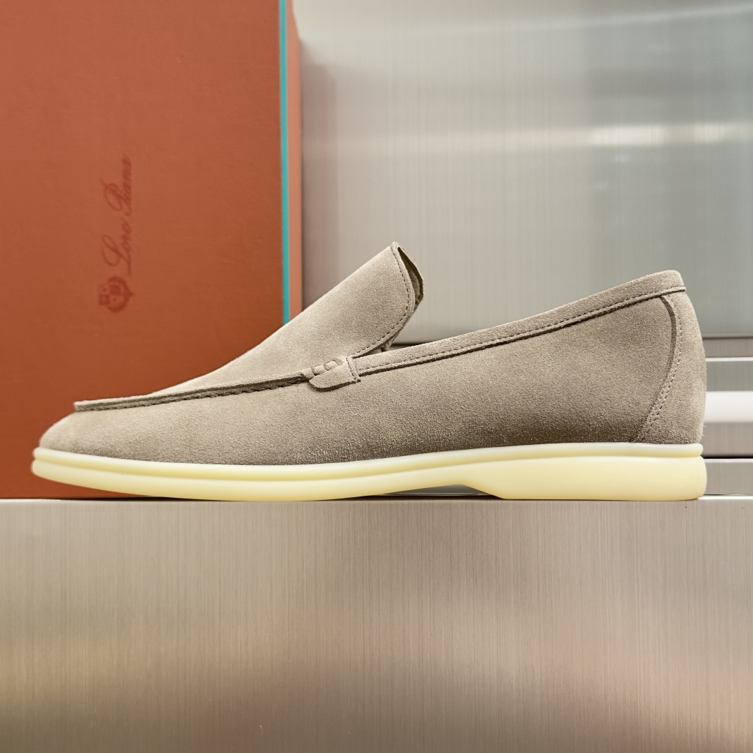 顶级版本：男款Loro Piana 诺悠翩雅 Summer Walk系列 LP 老钱风 休闲 平底 乐福