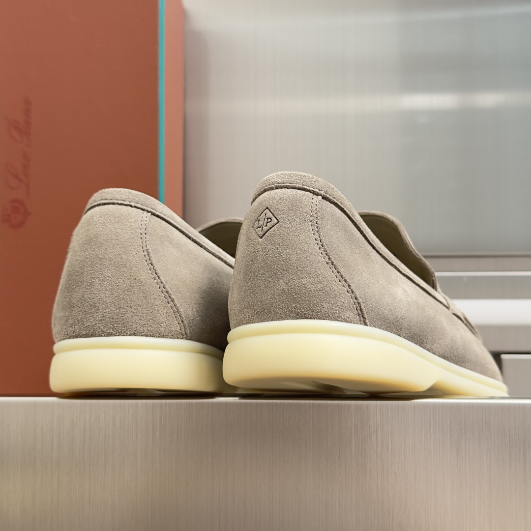 顶级版本：男款Loro Piana 诺悠翩雅 Summer Walk系列 LP 老钱风 休闲 平底 乐福