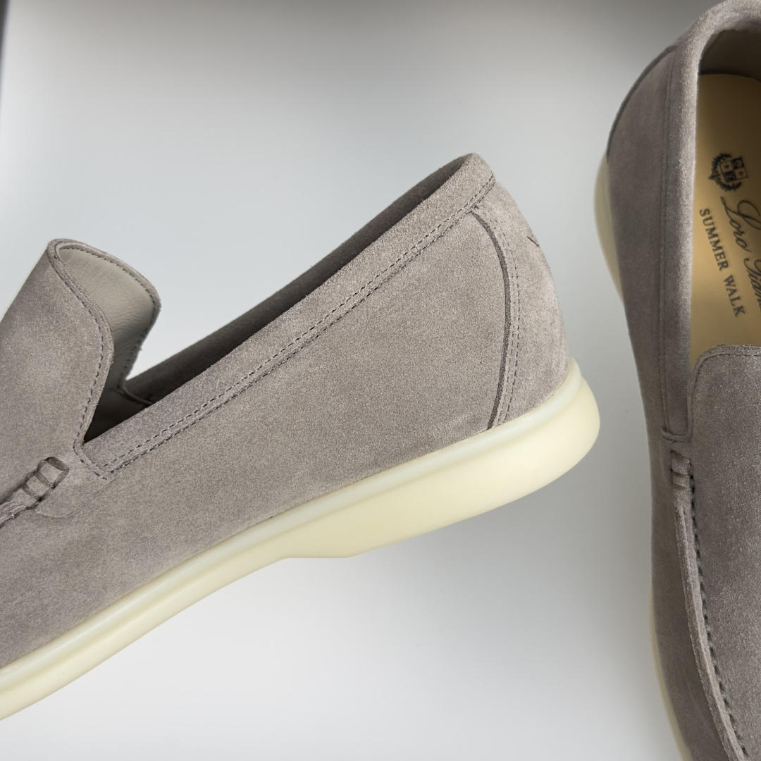 顶级版本：男款Loro Piana 诺悠翩雅 Summer Walk系列 LP 老钱风 休闲 平底 乐福