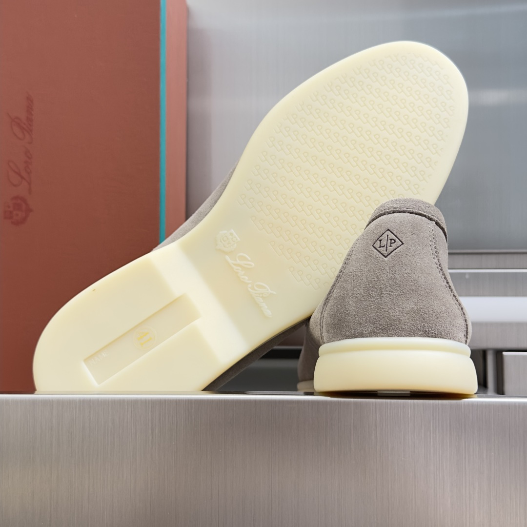 顶级版本：男款Loro Piana 诺悠翩雅 Summer Walk系列 LP 老钱风 休闲 平底 乐福