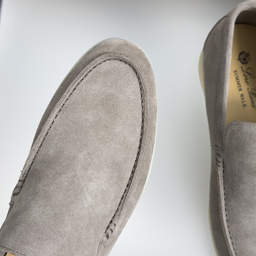 顶级版本：男款Loro Piana 诺悠翩雅 Summer Walk系列 LP 老钱风 休闲 平底 乐福
