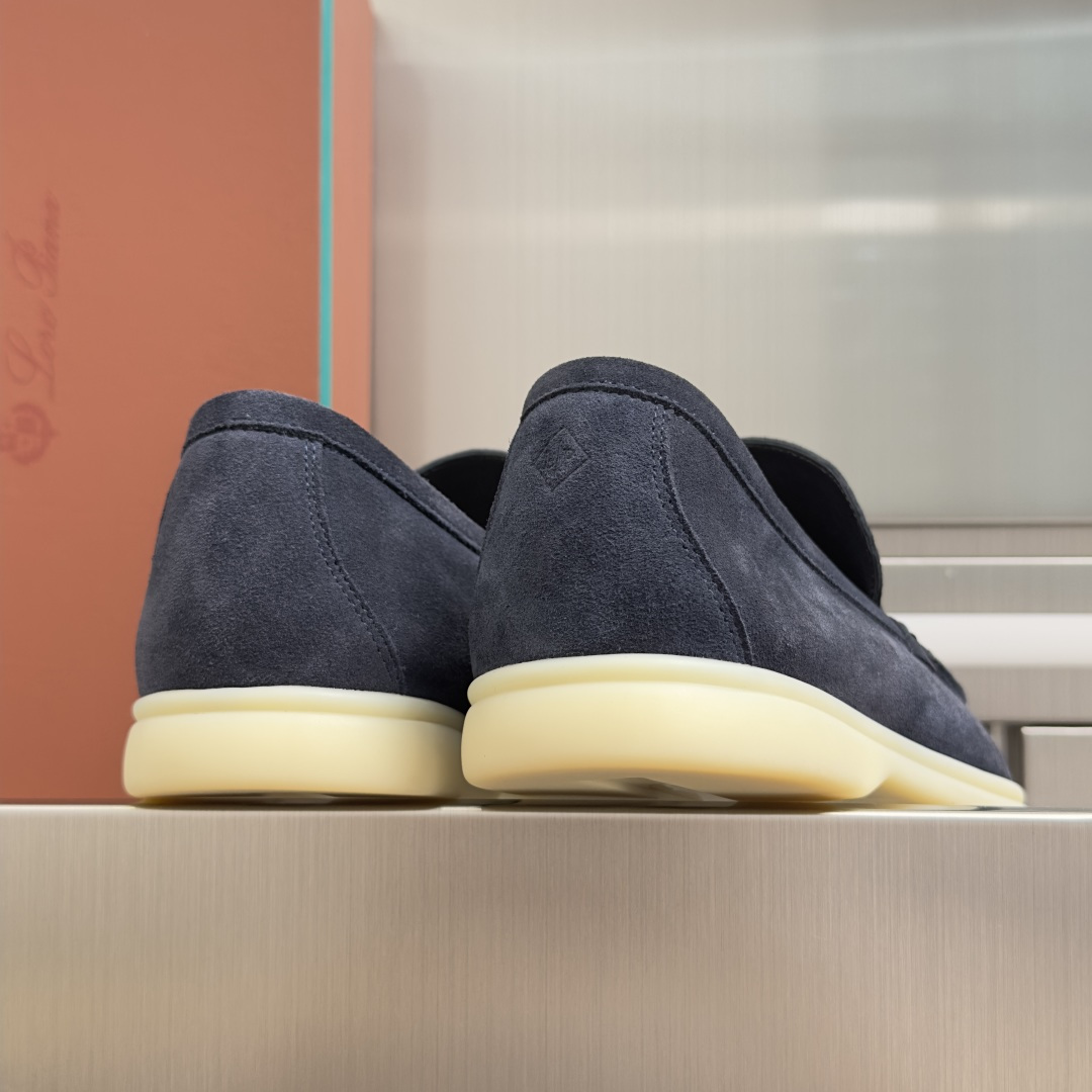 顶级版本：男款Loro Piana 诺悠翩雅 Summer Walk系列 LP 老钱风 休闲 平底 乐福
