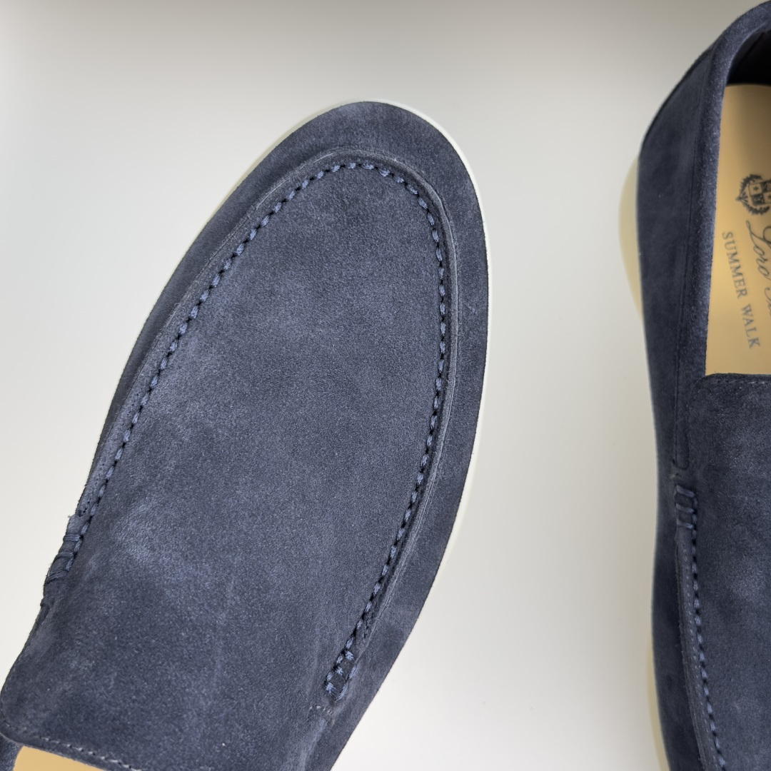顶级版本：男款Loro Piana 诺悠翩雅 Summer Walk系列 LP 老钱风 休闲 平底 乐福