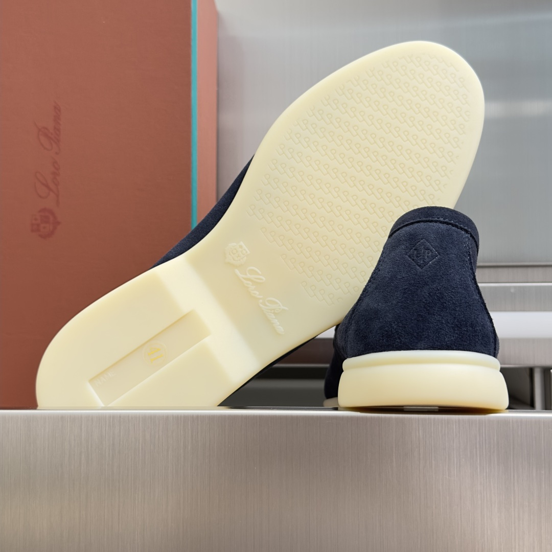 顶级版本：男款Loro Piana 诺悠翩雅 Summer Walk系列 LP 老钱风 休闲 平底 乐福