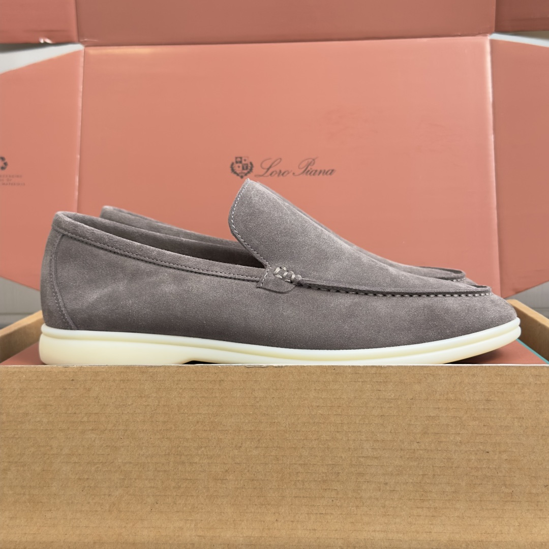 顶级版本：男款Loro Piana 诺悠翩雅 Summer Walk系列 LP 老钱风 休闲 平底 乐福