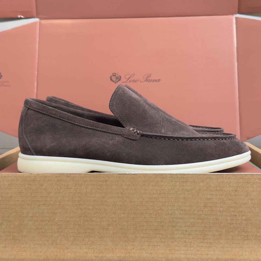 顶级版本：男款Loro Piana 诺悠翩雅 Summer Walk系列 LP 老钱风 休闲 平底 乐福