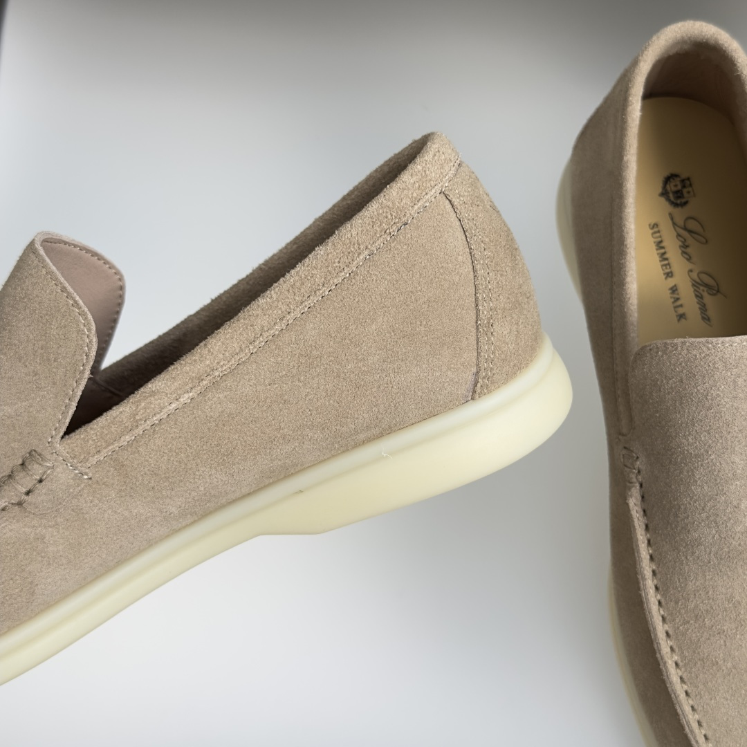 顶级版本：男款Loro Piana 诺悠翩雅 Summer Walk系列 LP 老钱风 休闲 平底 乐福