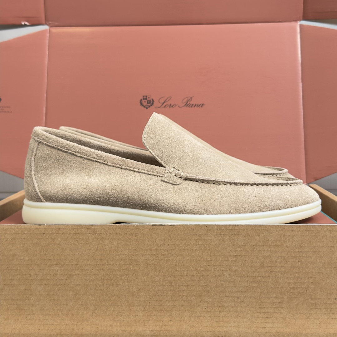 顶级版本：男款Loro Piana 诺悠翩雅 Summer Walk系列 LP 老钱风 休闲 平底 乐福
