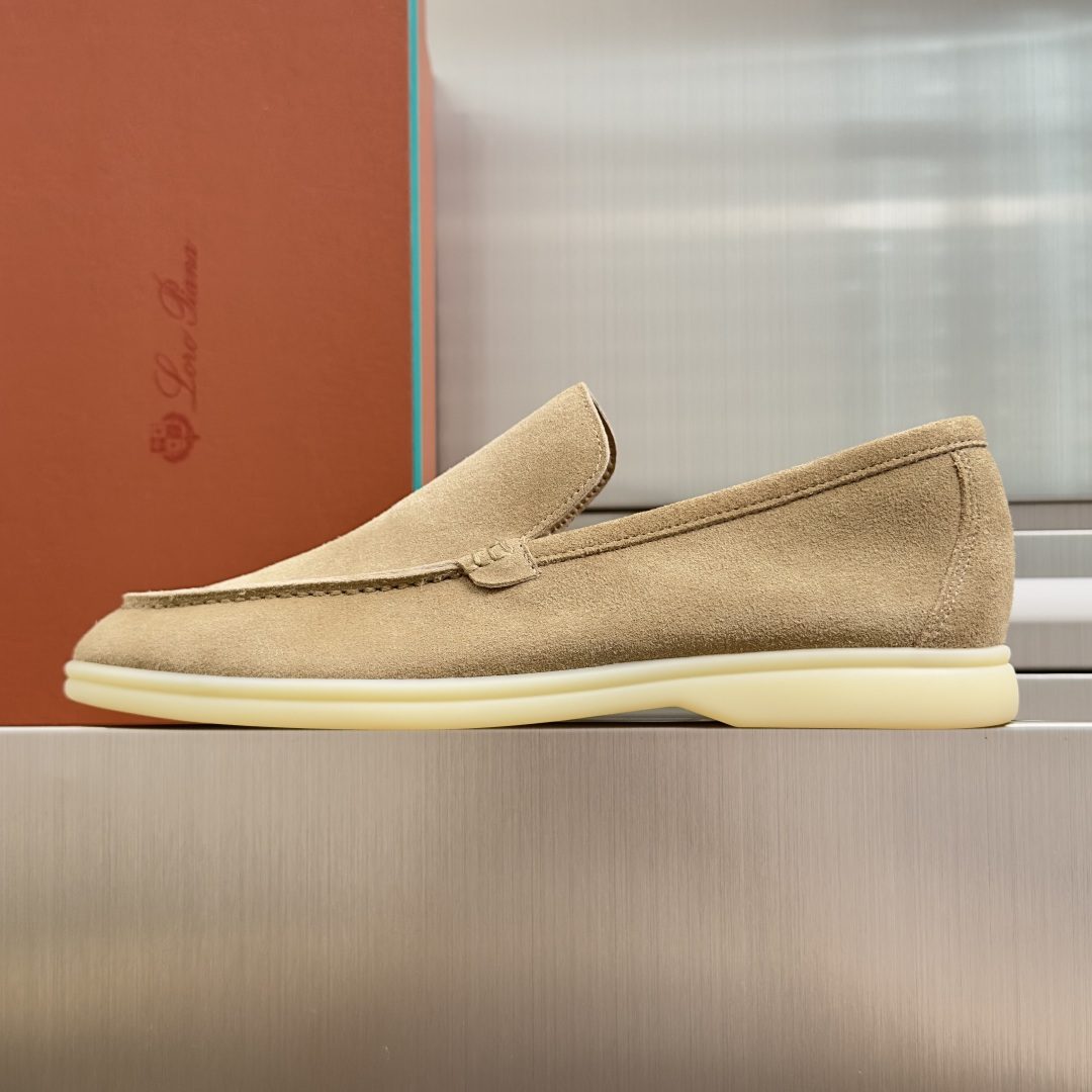 顶级版本：男款Loro Piana 诺悠翩雅 Summer Walk系列 LP 老钱风 休闲 平底 乐福