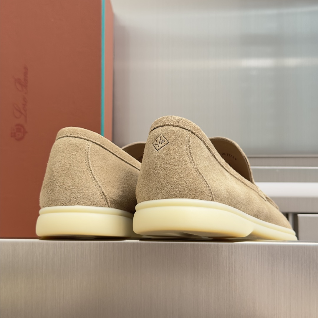 顶级版本：男款Loro Piana 诺悠翩雅 Summer Walk系列 LP 老钱风 休闲 平底 乐福