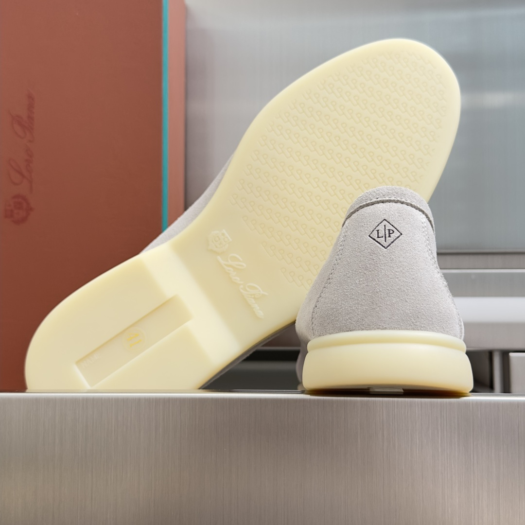 顶级版本：男款Loro Piana 诺悠翩雅 Summer Walk系列 LP 老钱风 休闲 平底 乐福