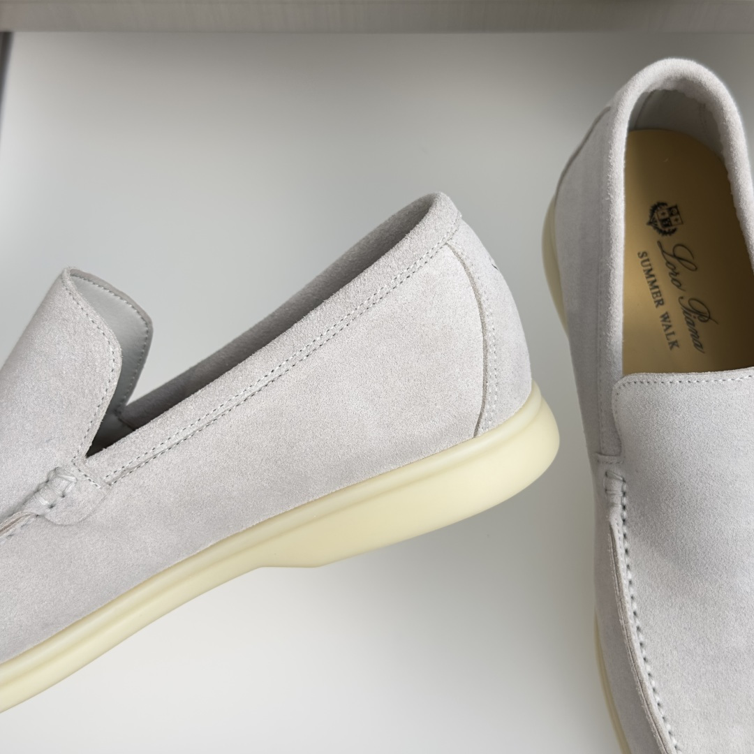 顶级版本：男款Loro Piana 诺悠翩雅 Summer Walk系列 LP 老钱风 休闲 平底 乐福
