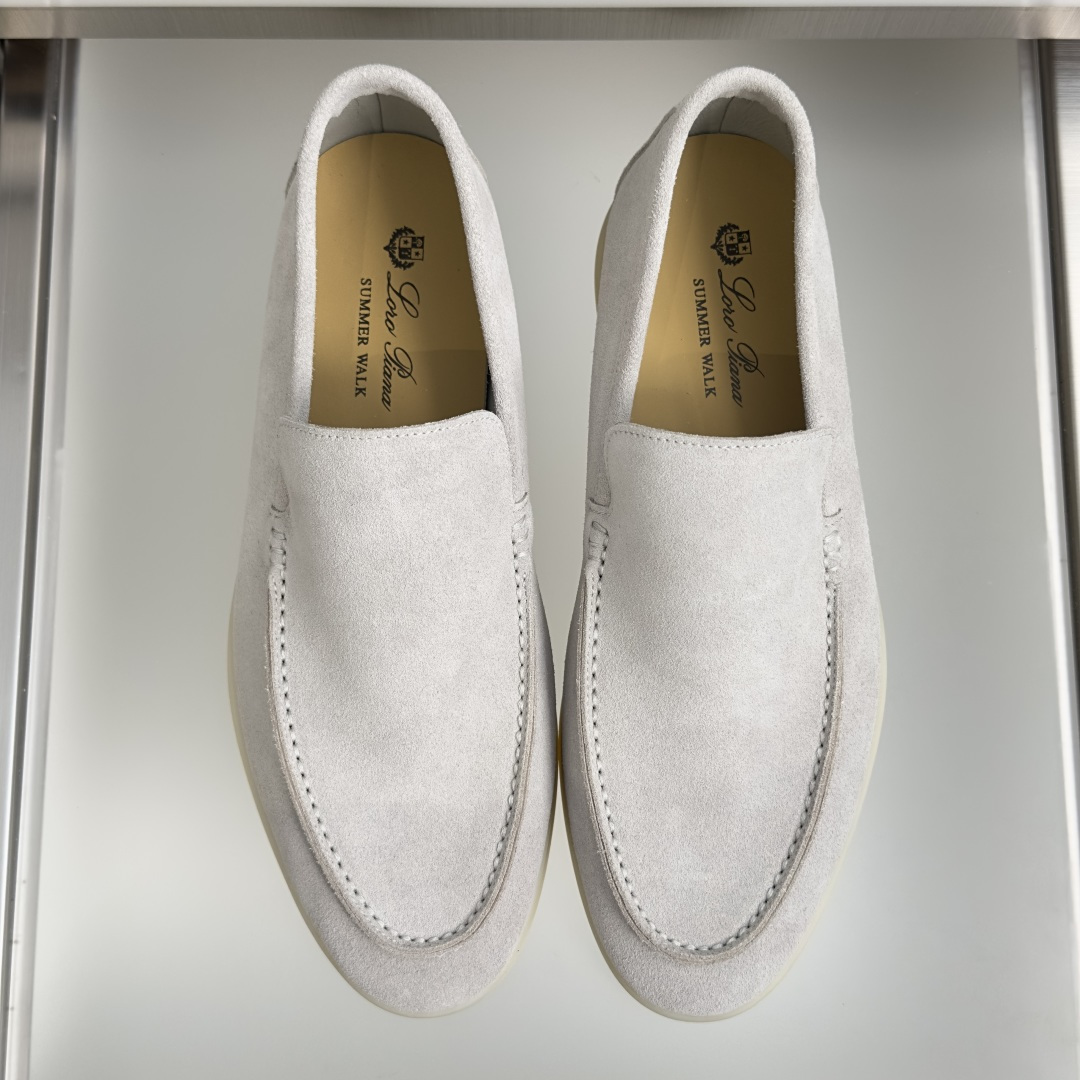 顶级版本：男款Loro Piana 诺悠翩雅 Summer Walk系列 LP 老钱风 休闲 平底 乐福