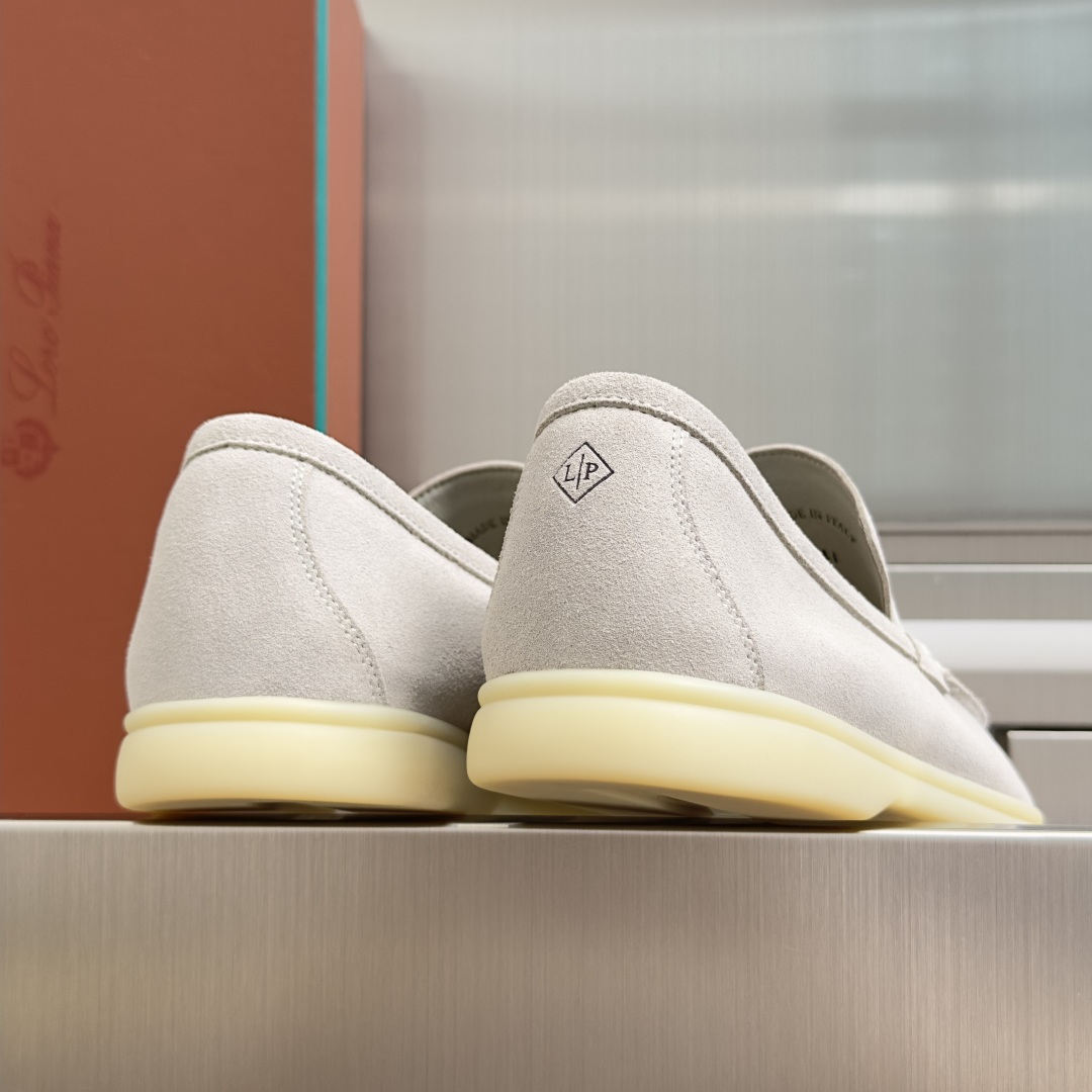 顶级版本：男款Loro Piana 诺悠翩雅 Summer Walk系列 LP 老钱风 休闲 平底 乐福