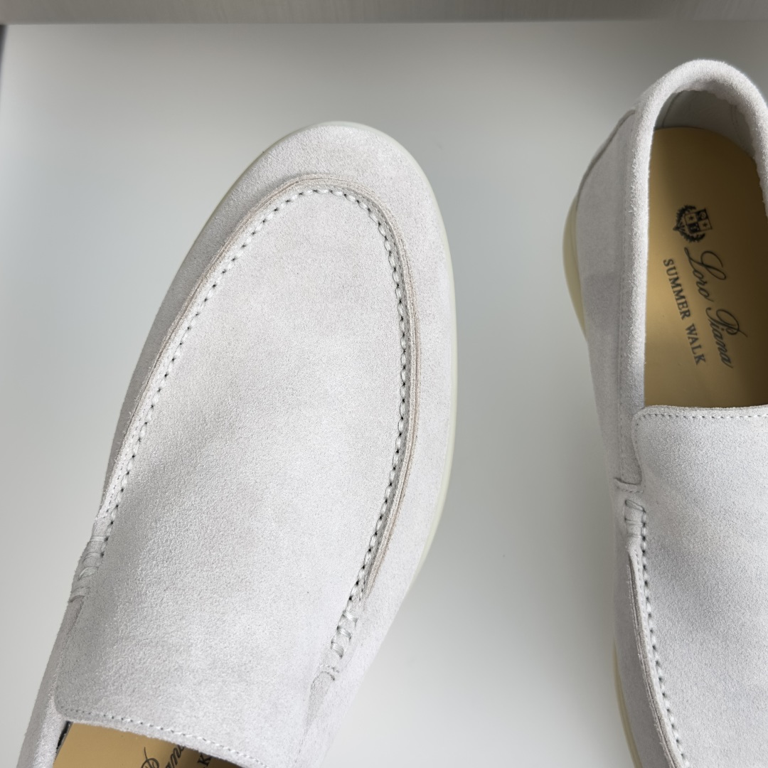 顶级版本：男款Loro Piana 诺悠翩雅 Summer Walk系列 LP 老钱风 休闲 平底 乐福