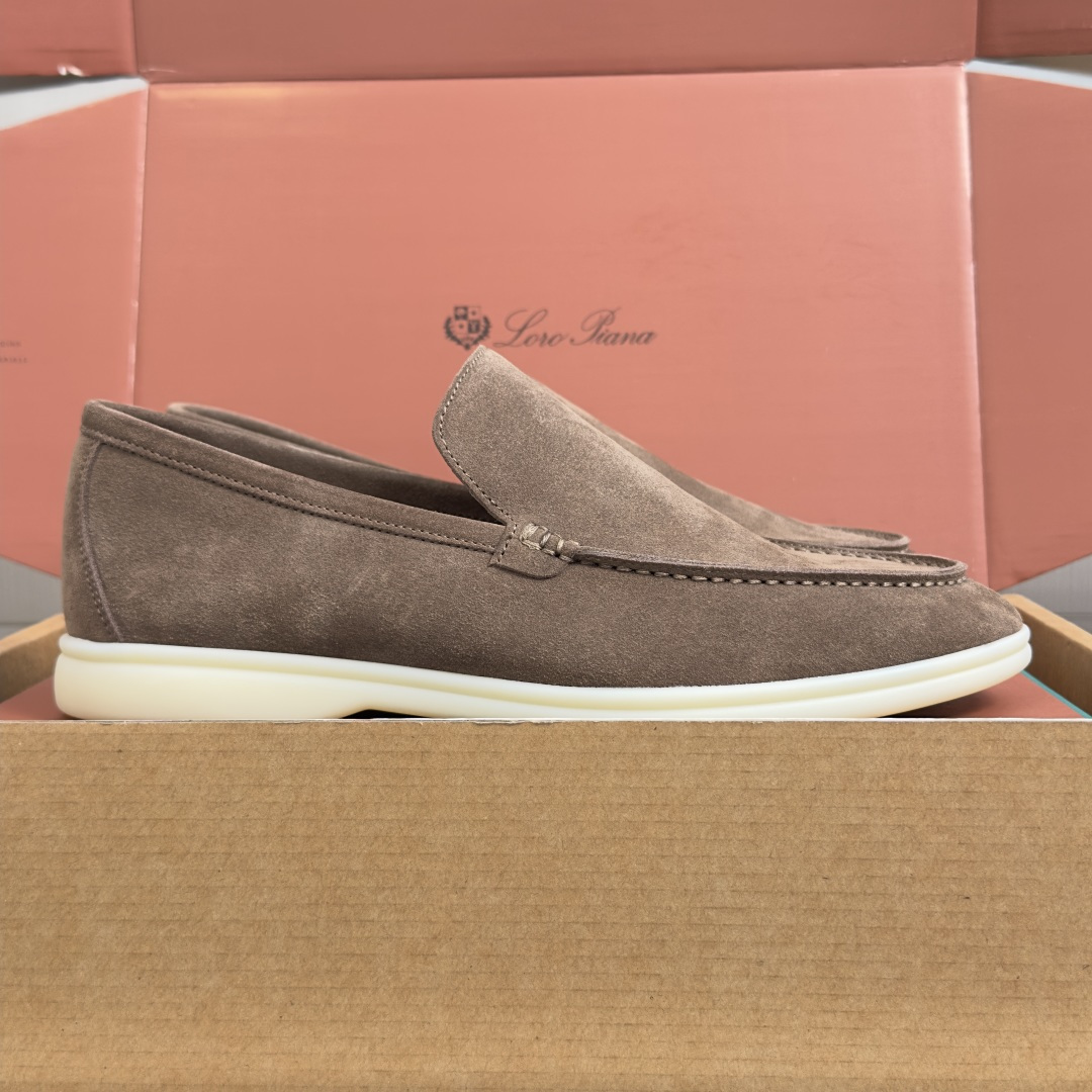 顶级版本：男款Loro Piana 诺悠翩雅 Summer Walk系列 LP 老钱风 休闲 平底 乐福