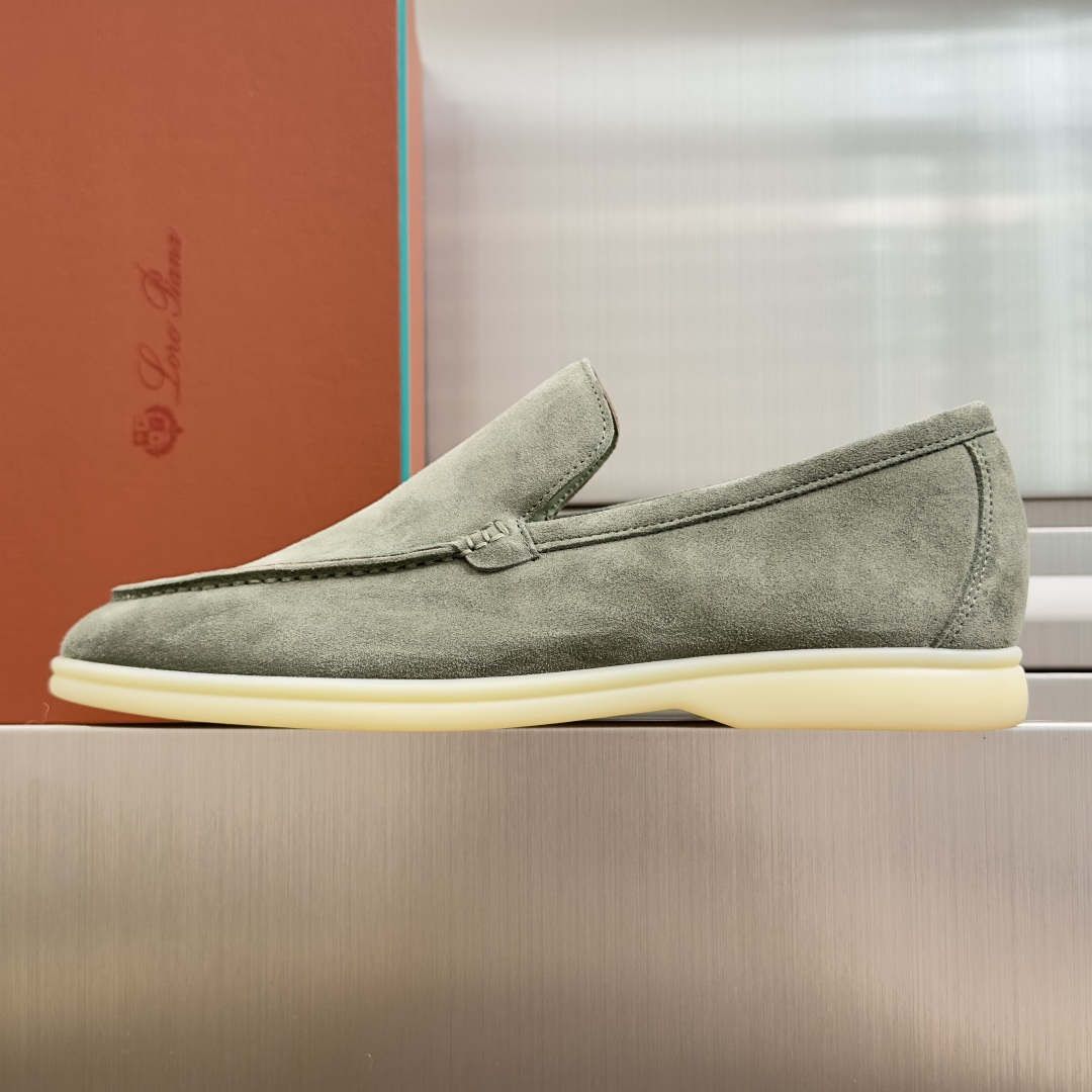 顶级版本：男款Loro Piana 诺悠翩雅 Summer Walk系列 LP 老钱风 休闲 平底 乐福