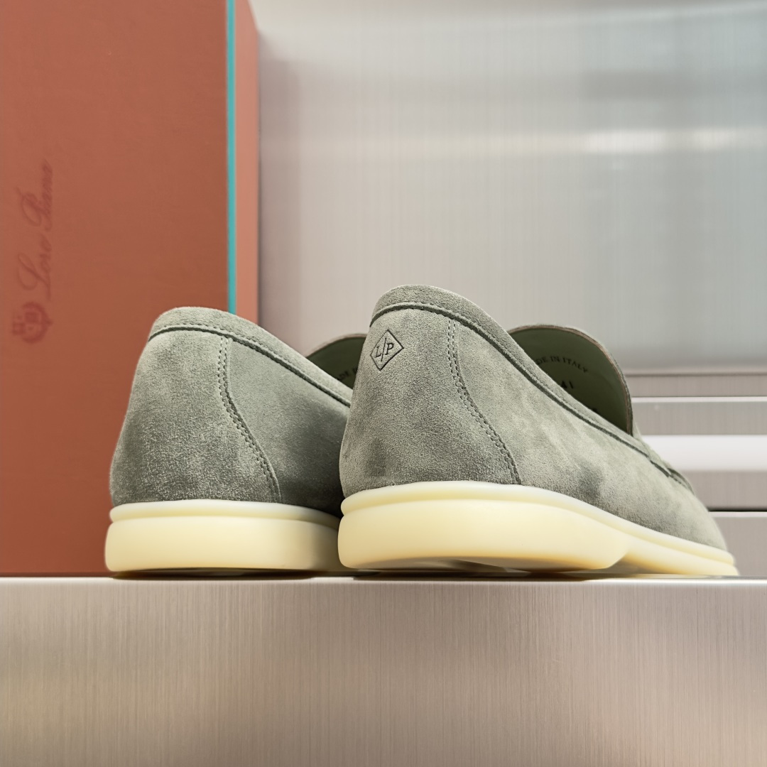 顶级版本：男款Loro Piana 诺悠翩雅 Summer Walk系列 LP 老钱风 休闲 平底 乐福