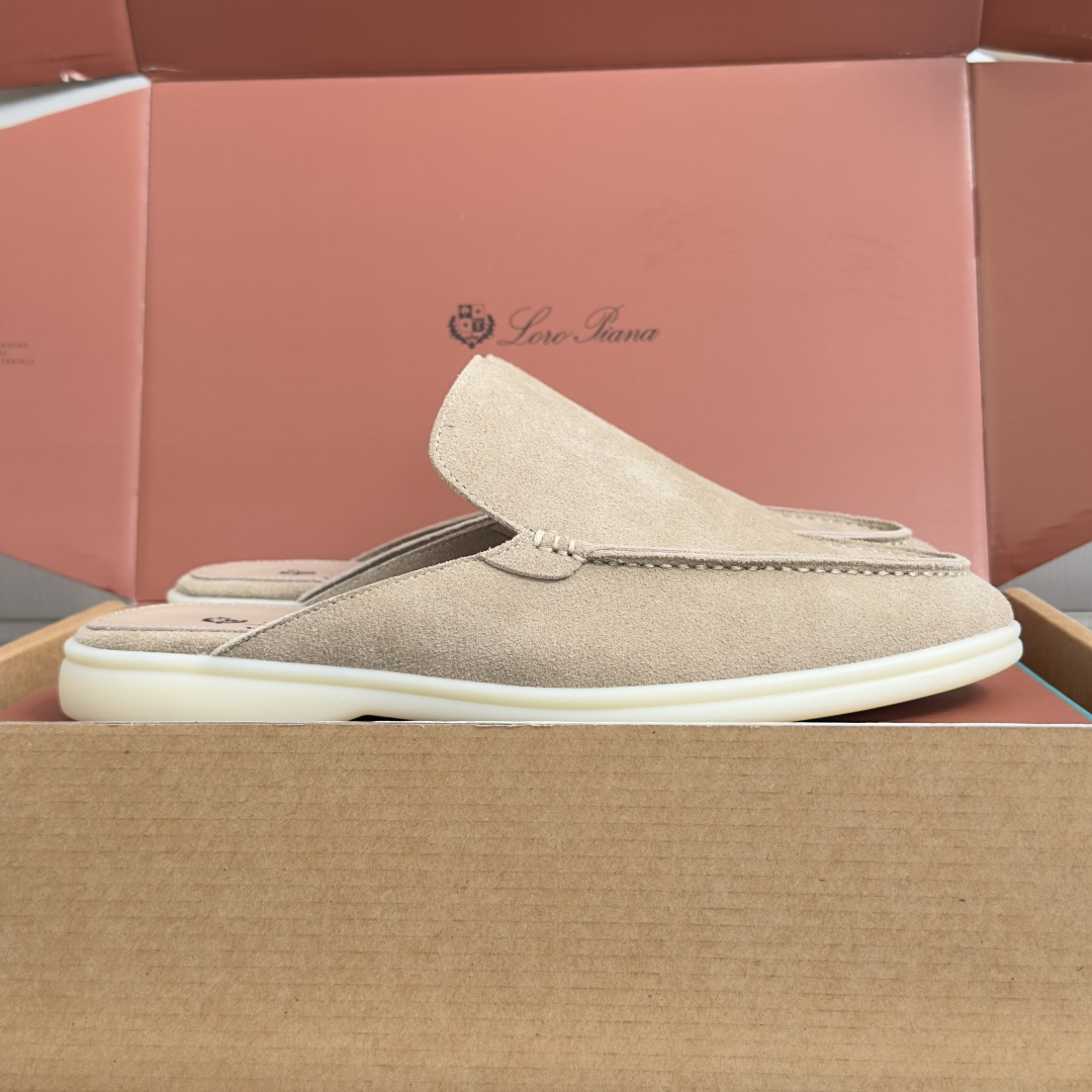 顶级版本：男款Loro Piana 诺悠翩雅 Summer Walk系列 LP 老钱风 休闲 平底 乐福