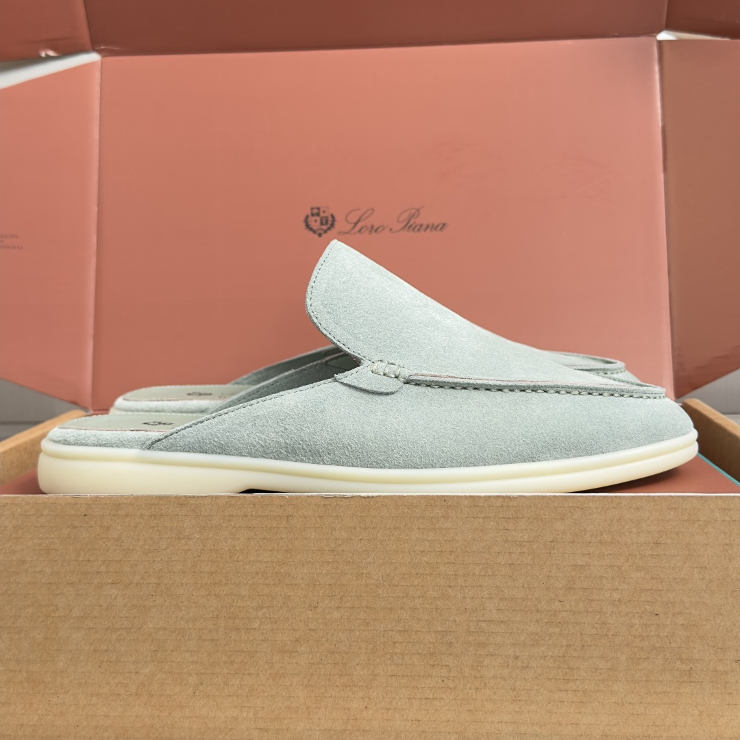 顶级版本：男款Loro Piana 诺悠翩雅 Summer Walk系列 LP 老钱风 休闲 平底 乐福