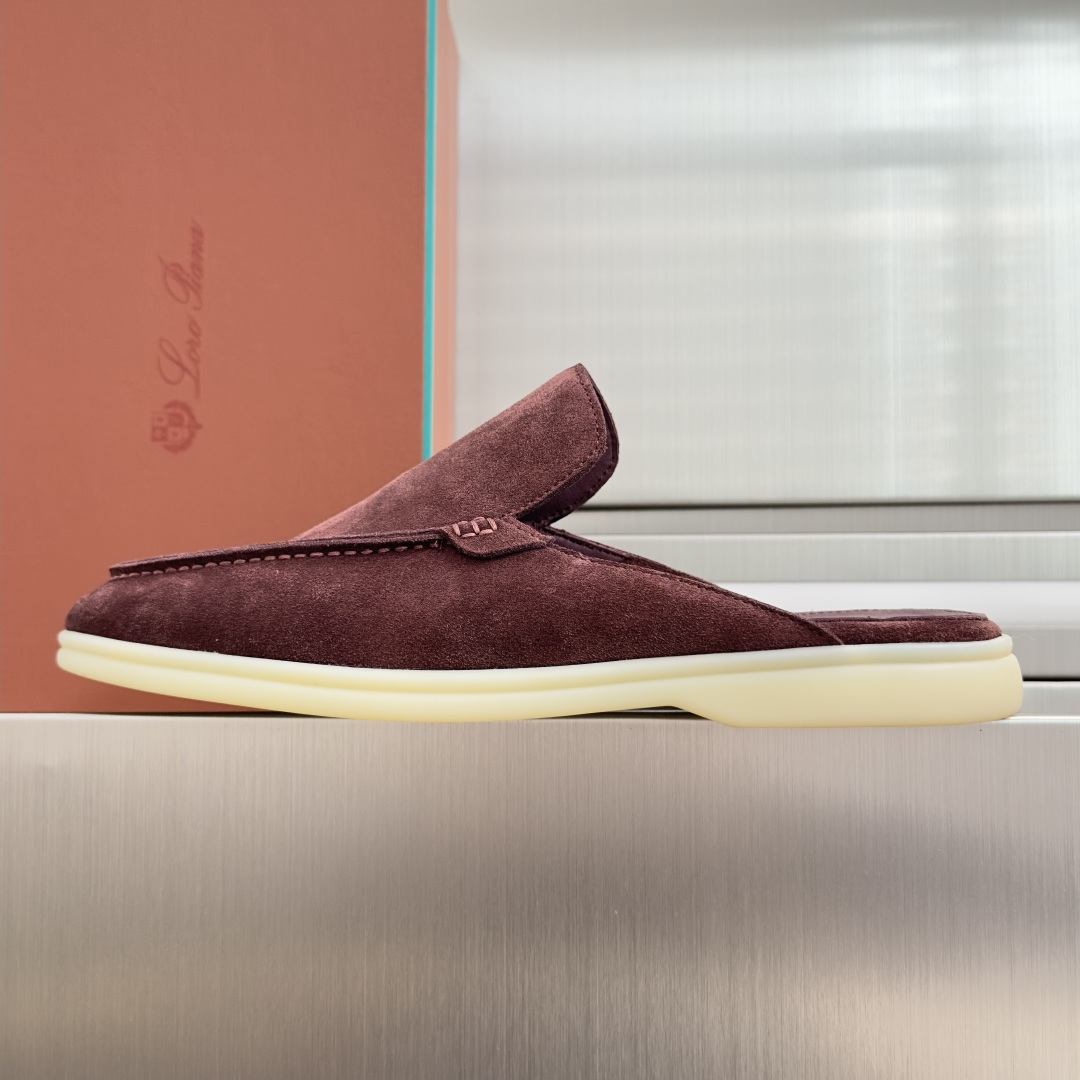 顶级版本：男款Loro Piana 诺悠翩雅 Summer Walk系列 LP 老钱风 休闲 平底 乐福