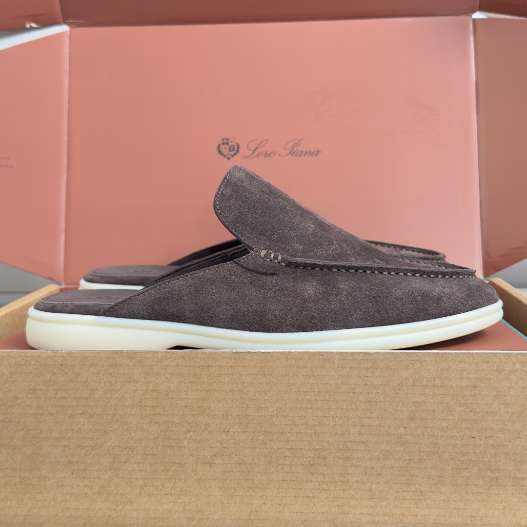 顶级版本：男款Loro Piana 诺悠翩雅 Summer Walk系列 LP 老钱风 休闲 平底 乐福