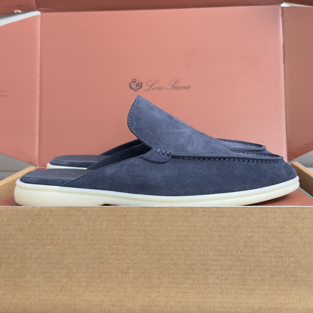 顶级版本：男款Loro Piana 诺悠翩雅 Summer Walk系列 LP 老钱风 休闲 平底 乐福