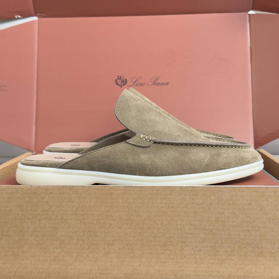 顶级版本：男款Loro Piana 诺悠翩雅 Summer Walk系列 LP 老钱风 休闲 平底 乐福