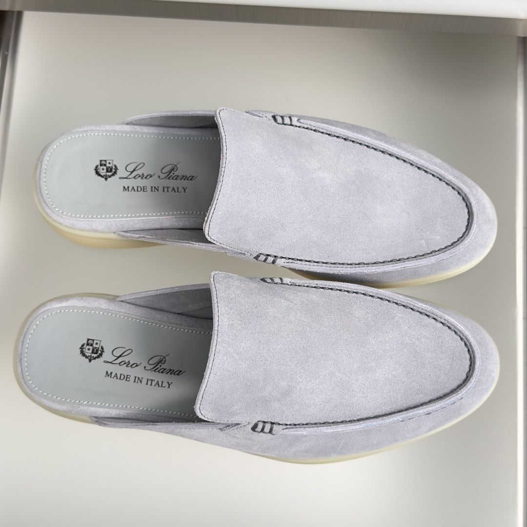 顶级版本：男款Loro Piana 诺悠翩雅 Summer Walk系列 LP 老钱风 休闲 平底 乐福