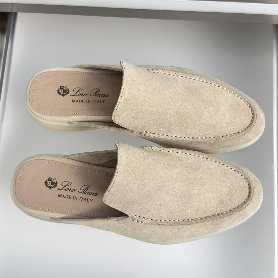 顶级版本：男款Loro Piana 诺悠翩雅 Summer Walk系列 LP 老钱风 休闲 平底 乐福