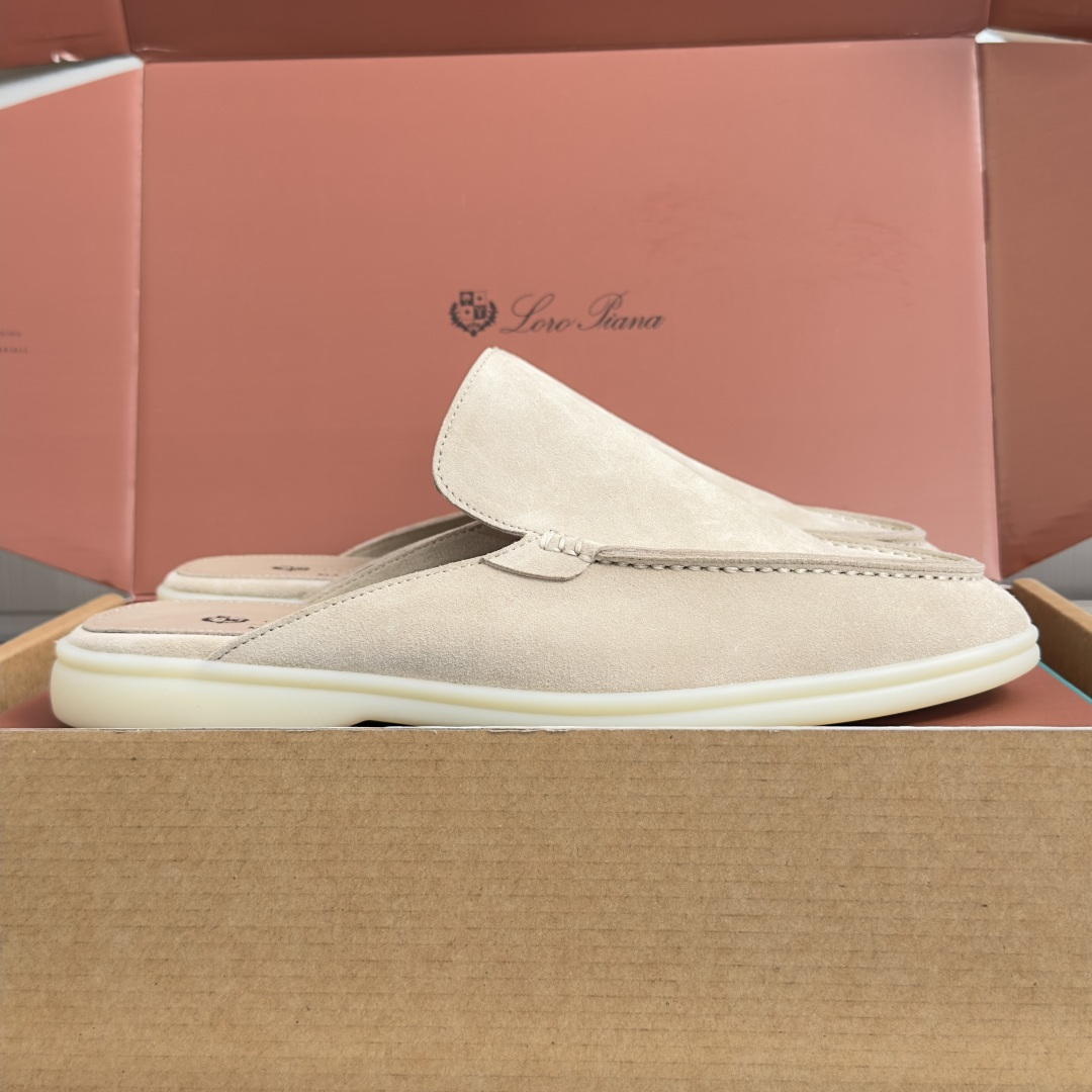 顶级版本：男款Loro Piana 诺悠翩雅 Summer Walk系列 LP 老钱风 休闲 平底 乐福