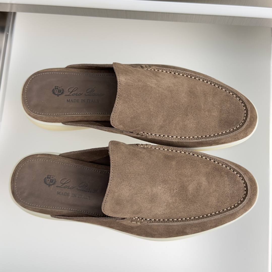 顶级版本：男款Loro Piana 诺悠翩雅 Summer Walk系列 LP 老钱风 休闲 平底 乐福