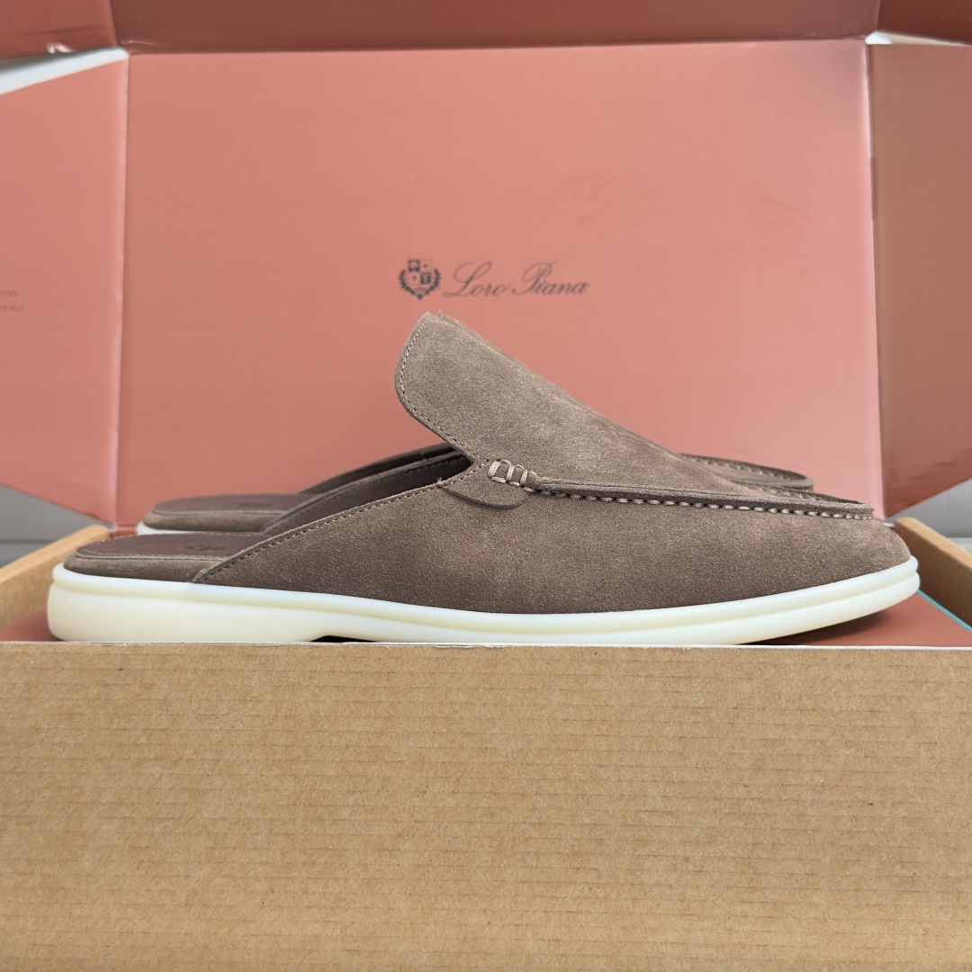 顶级版本：男款Loro Piana 诺悠翩雅 Summer Walk系列 LP 老钱风 休闲 平底 乐福