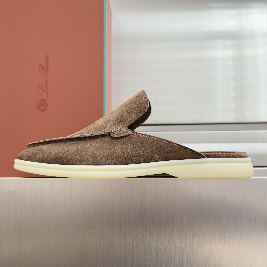 顶级版本：男款Loro Piana 诺悠翩雅 Summer Walk系列 LP 老钱风 休闲 平底 乐福